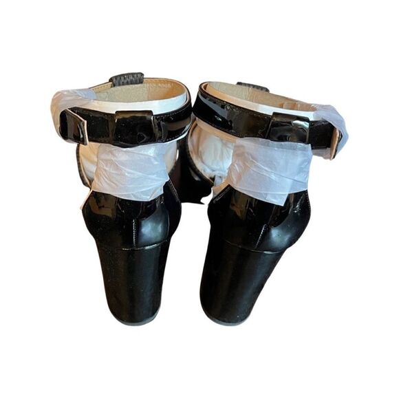 Lauren Ralph Lauren Francesca Raffia-Leather Sandal- Black- Size 9- NIB - Picture 3 of 7